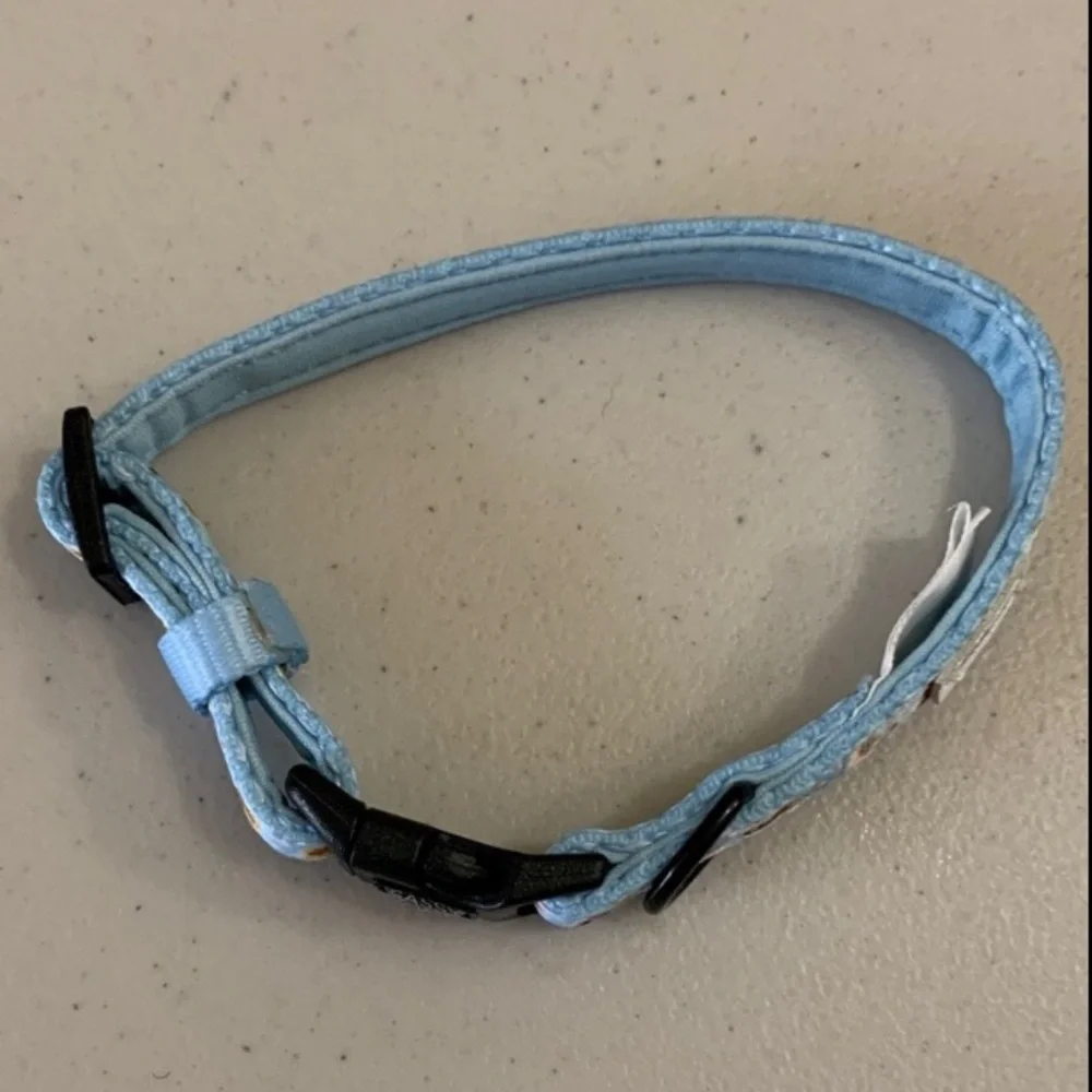 Sassy Woof Disney Winnie The Pooh Dog Collar Size XS Blue Pooh Bear